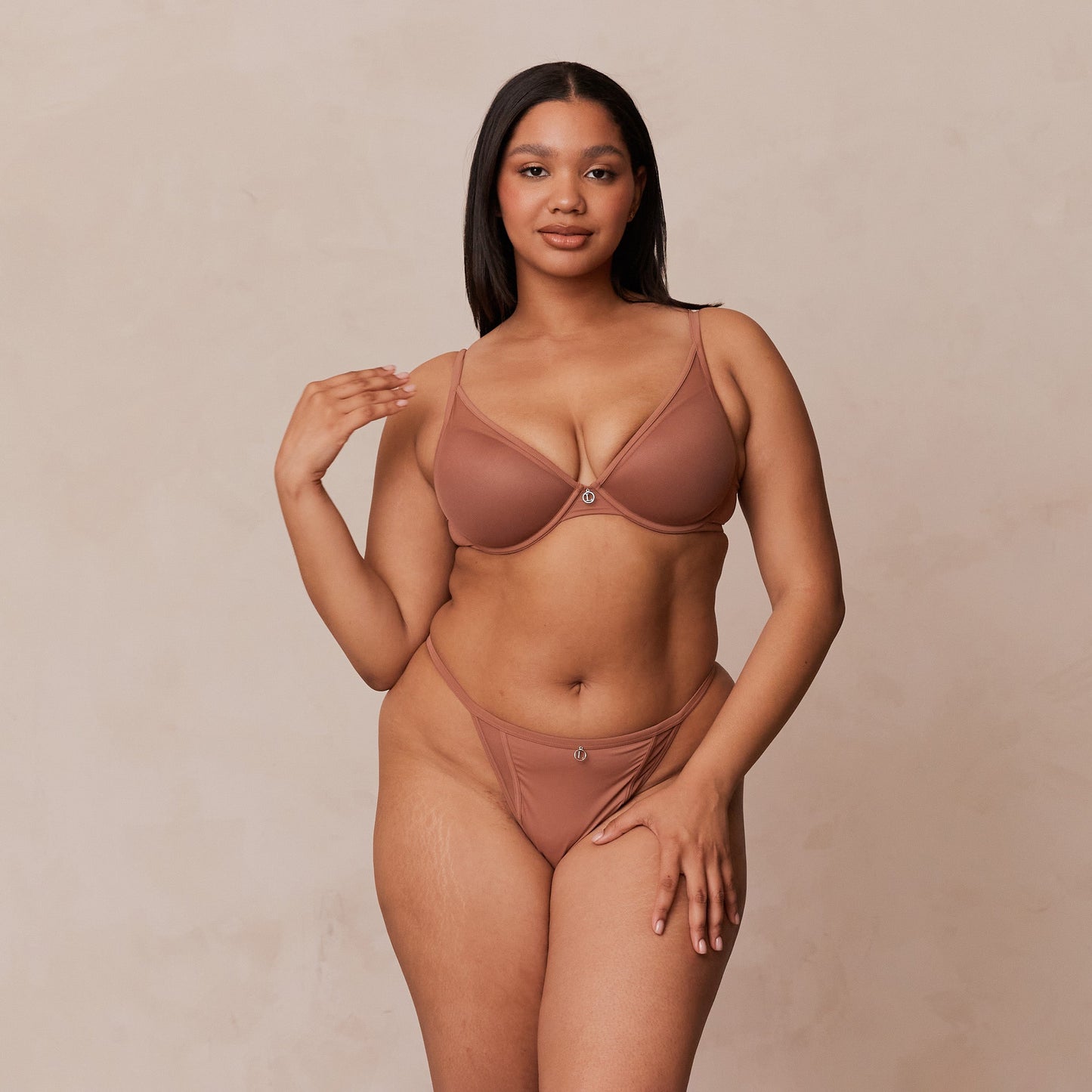 Classic Plunge T-shirt Bra  - Mocha