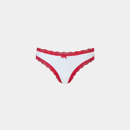 Snowflake Thongs (2-Pack) - Red/White