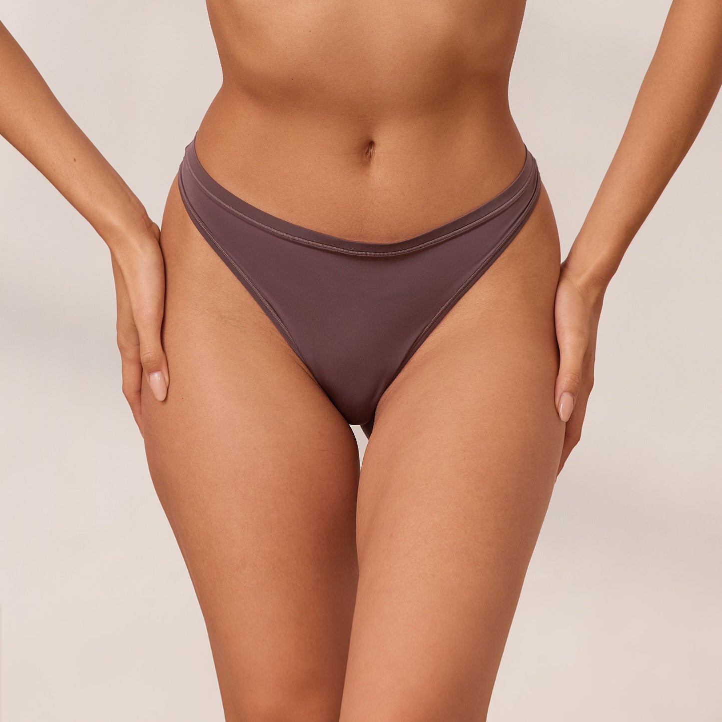 Barely There Thong - Damson