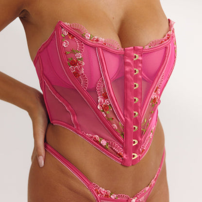 Camellia Corset (Set) - Pink