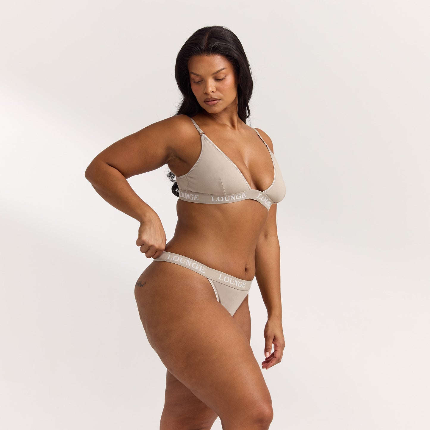 Bamboo Triangle Bra - Oat