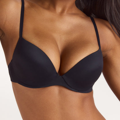 PillowSoft™ High Push-Up Bra - Black