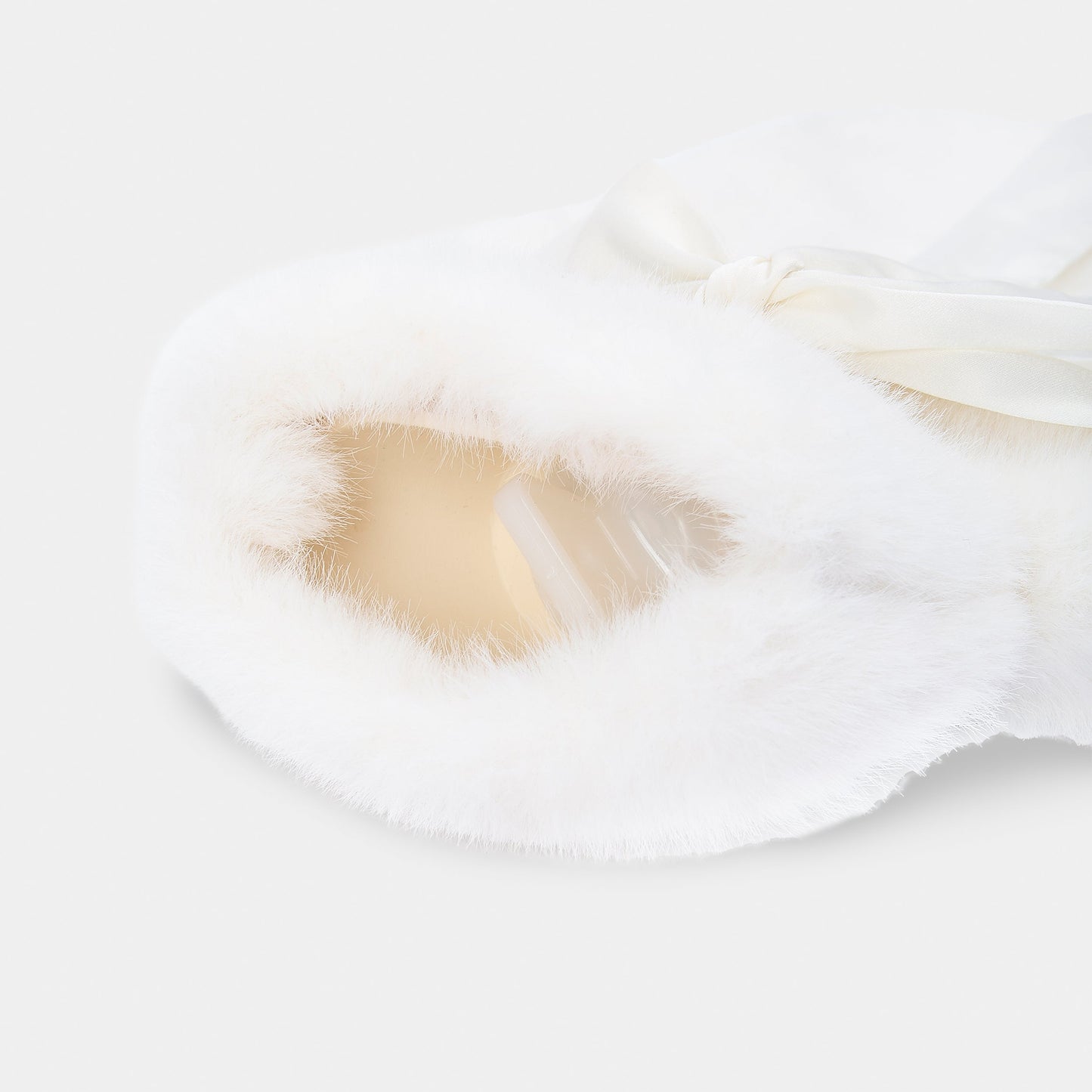 Faux Fur Hot Water Bottle - Ivory