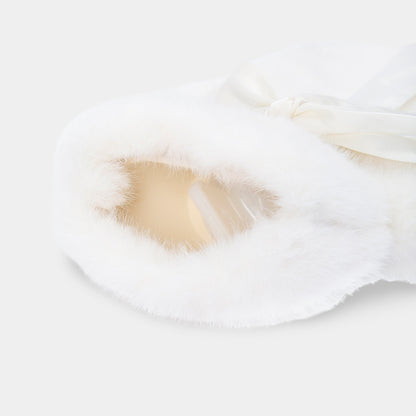Faux Fur Hot Water Bottle - Ivory