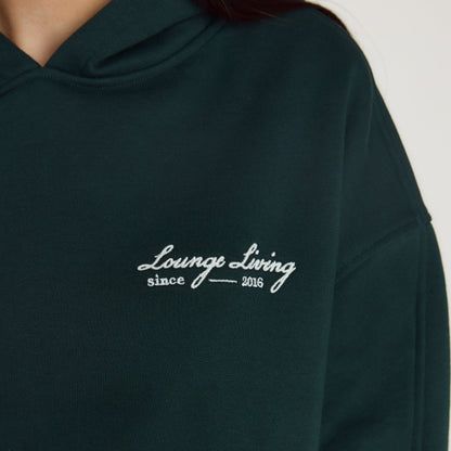 Lounge Living Hoodie - Forest Green