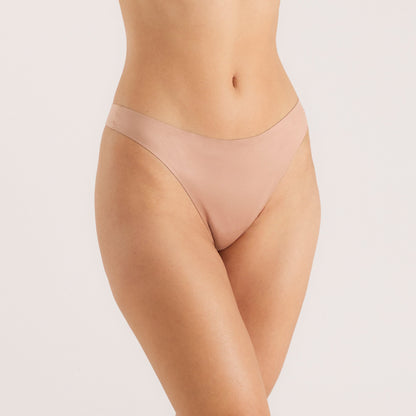 Seamless Bonded Thongs (3-Pack) - Honey
