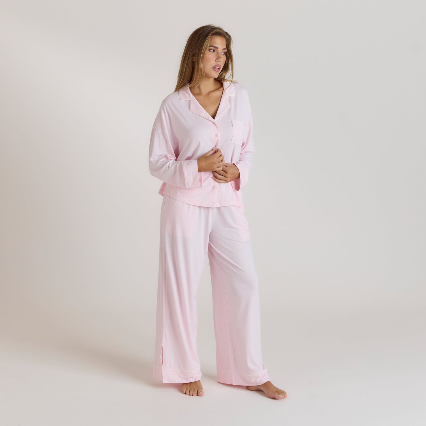 Modal Pajama Shirt - Pink