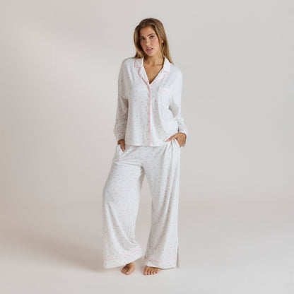 Modal Pajama Shirt - Floral Print