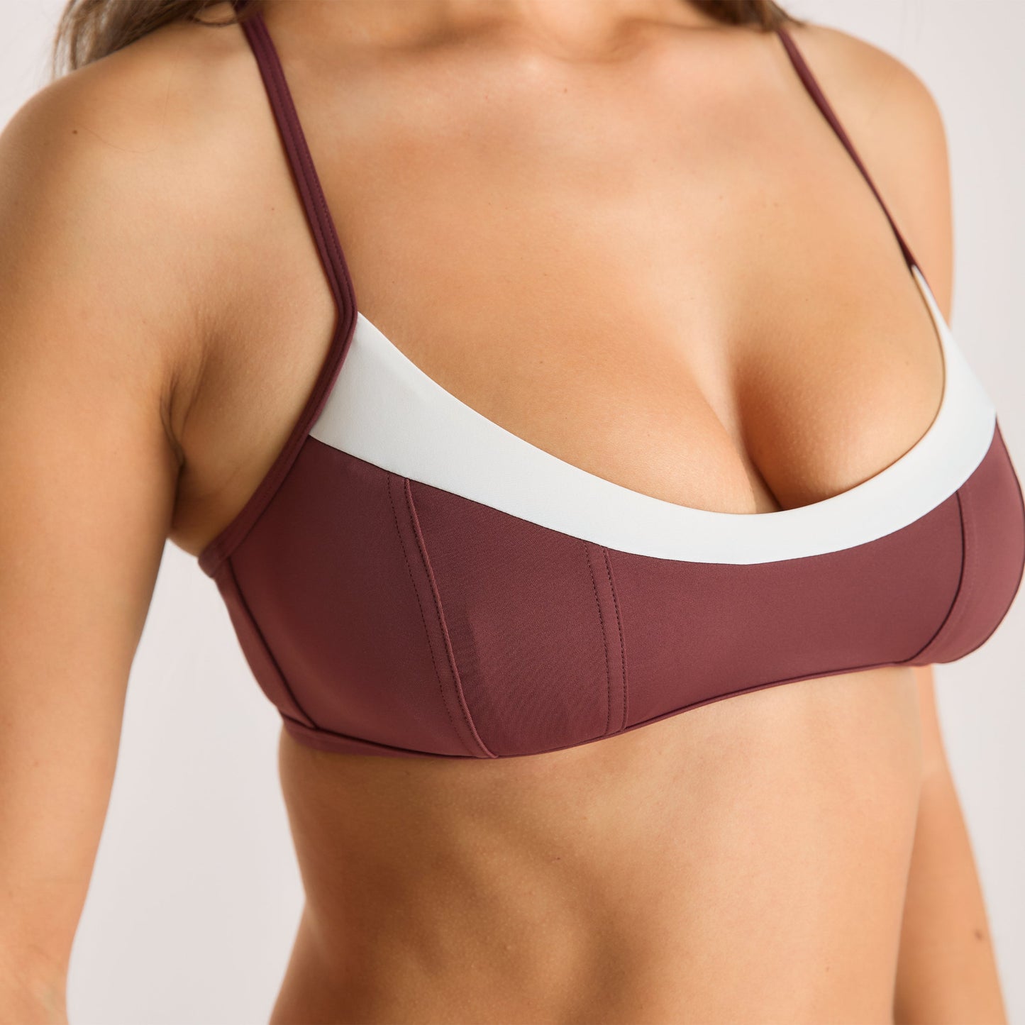 Monaco Bralette Bikini Top - Plum