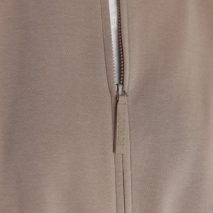 Neoprene Bomber Jacket - Taupe