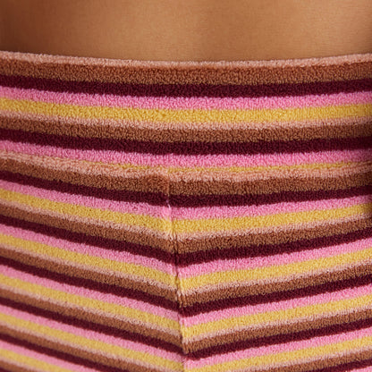 Sunstripe Towelling Shorts - Retro Stripe