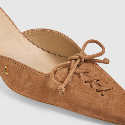 Annabelle Kitten Heels - Tan