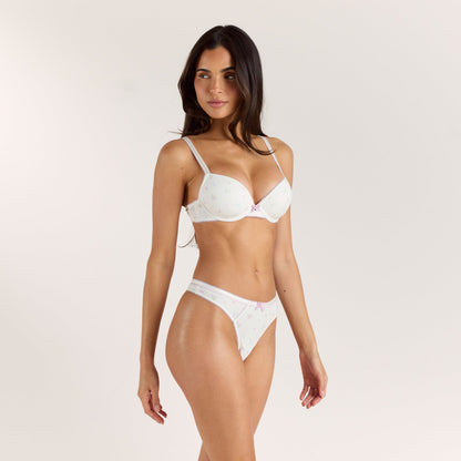 Rosie T-Shirt Bra - White Floral