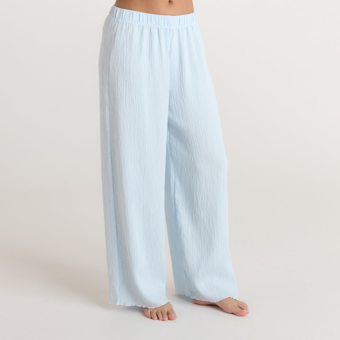 Crinkle Pajama Pants - Blue