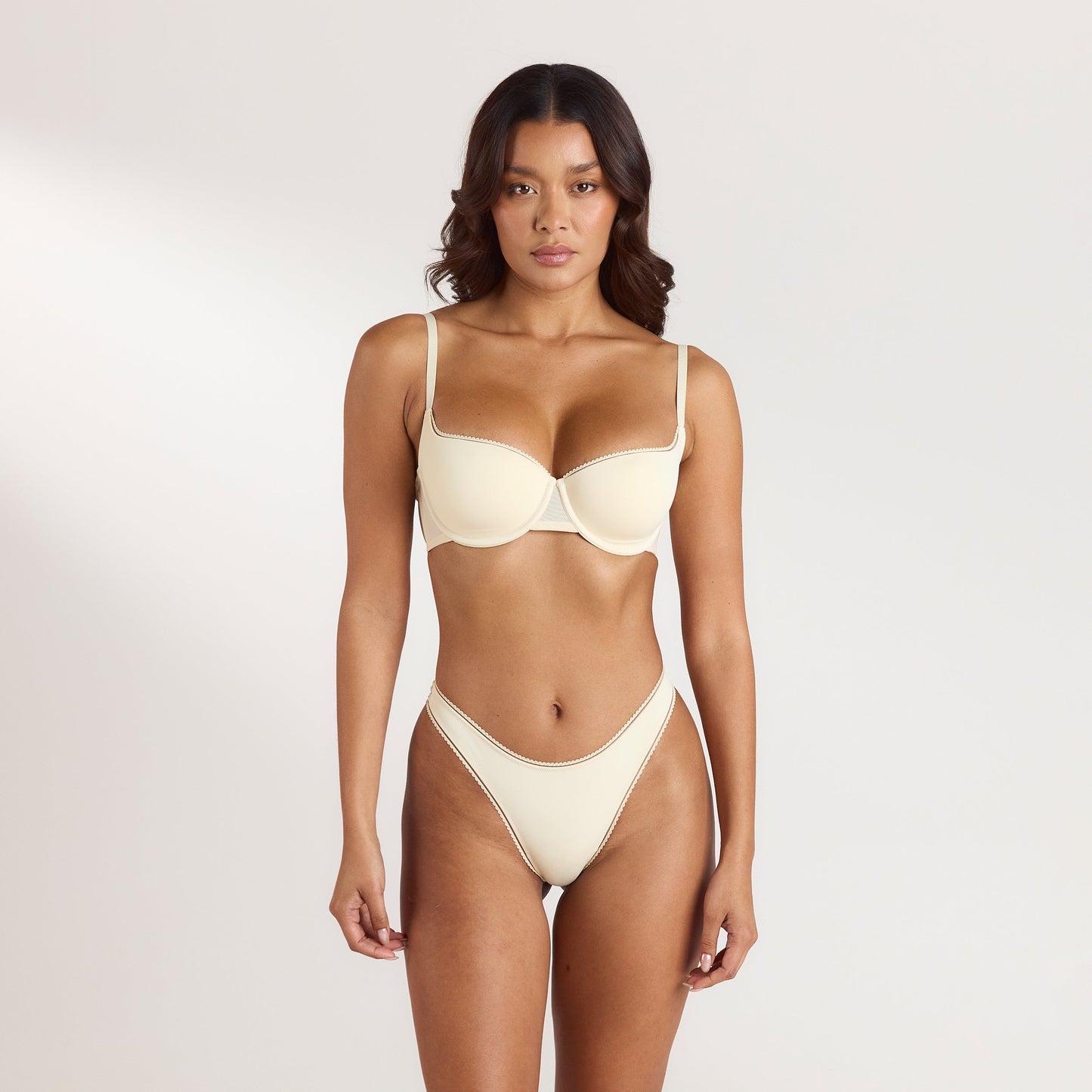 Comfort Balconette Bra - Latte