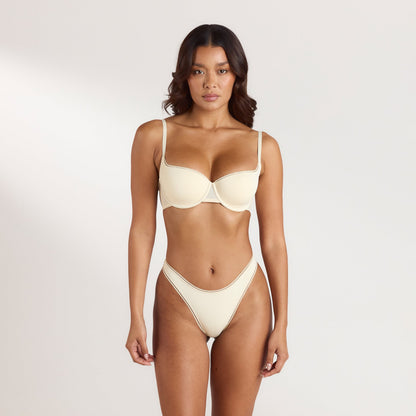 Comfort Balconette Bra - Latte
