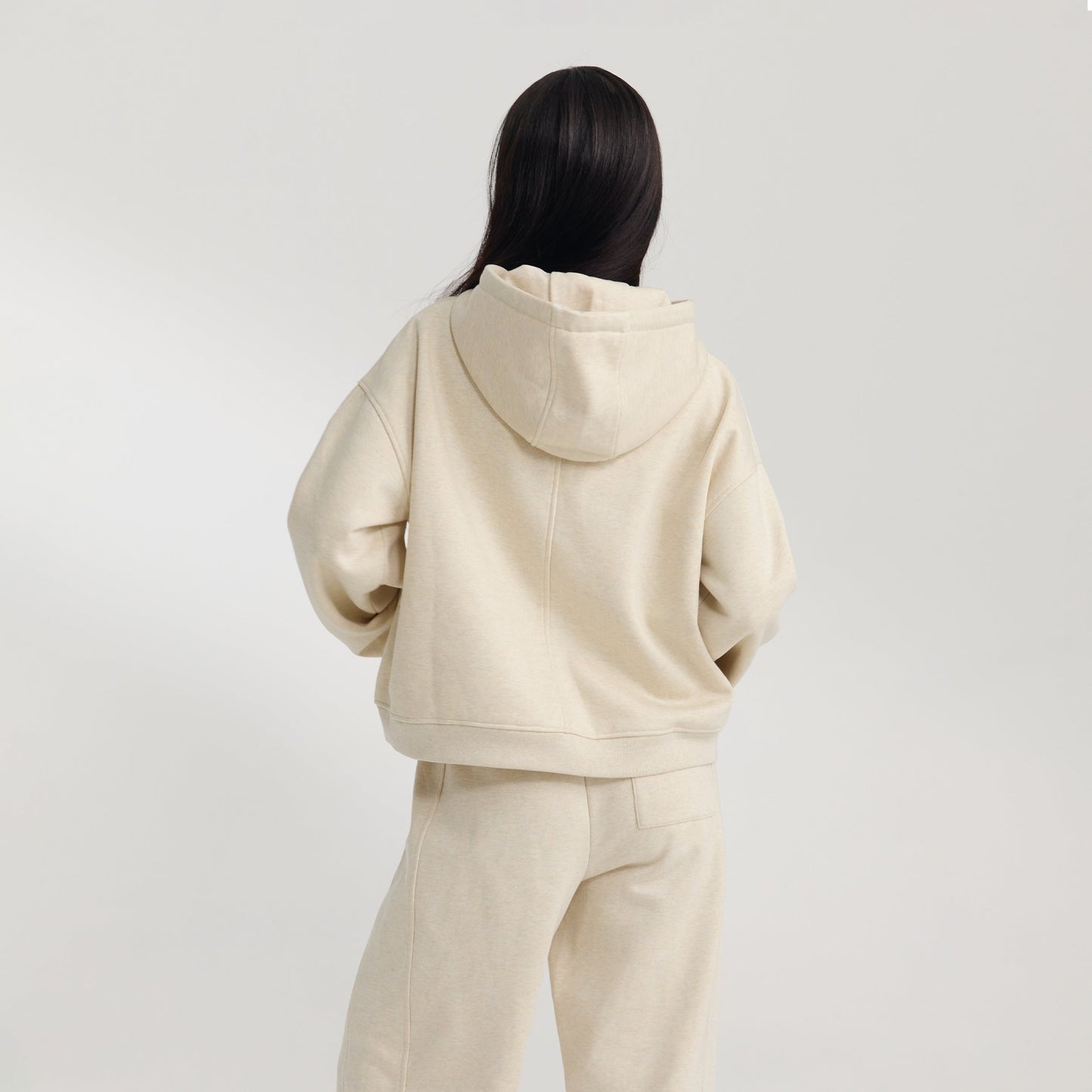 Oversized Hoodie - Oat Marl