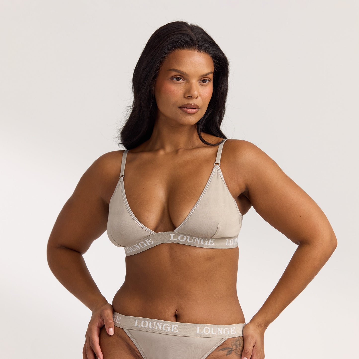 Bamboo Triangle Bra - Oat
