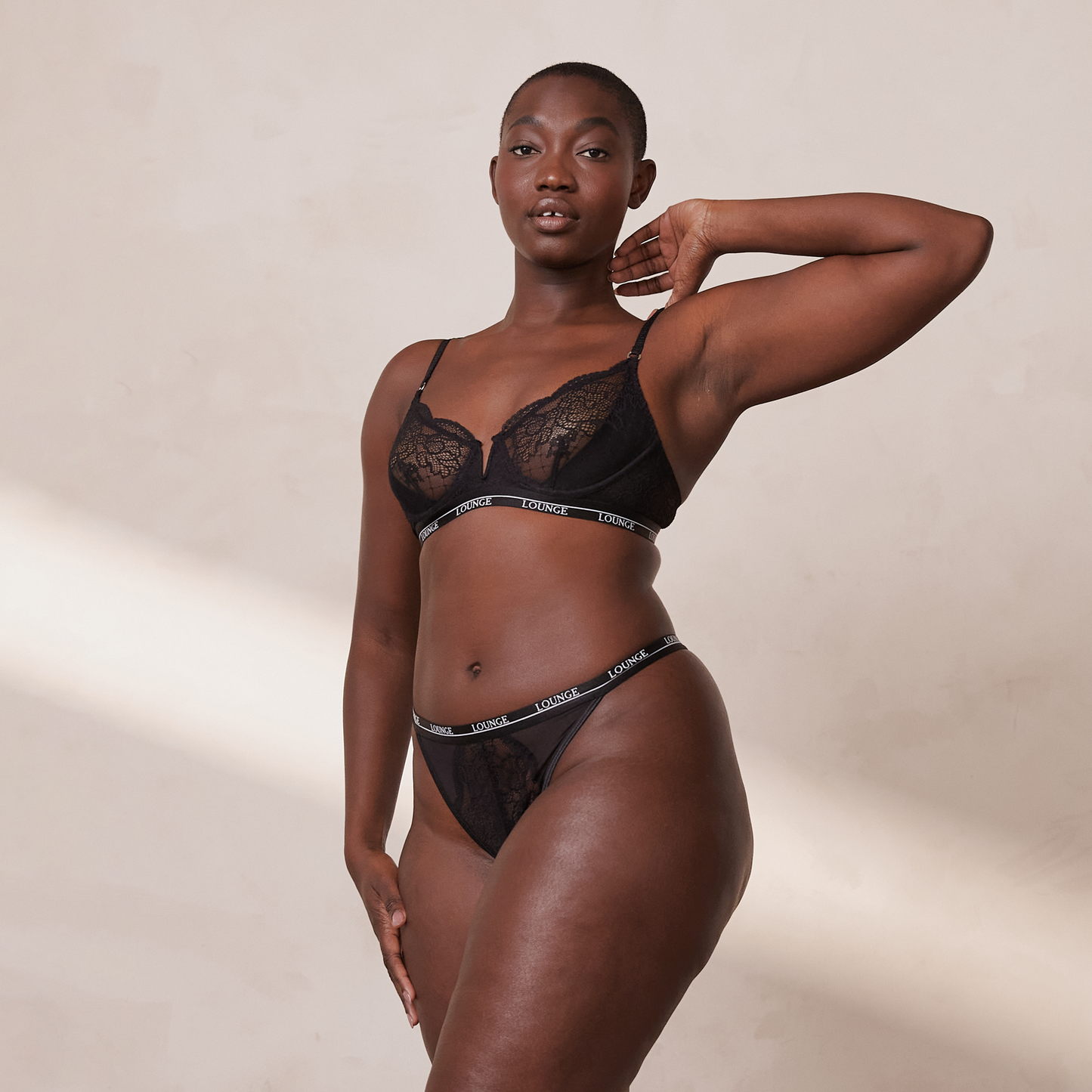 Royal Balcony Bra  - Black