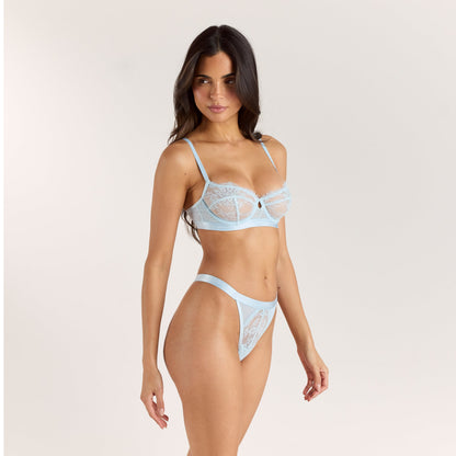 Entice Balcony Bra - Light Blue