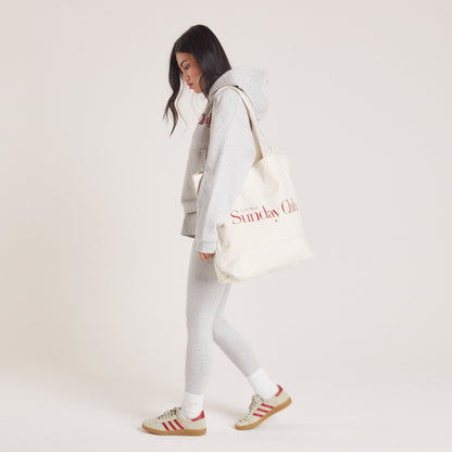 Cotton Canvas Tote Bag - Cream