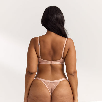 Blossom Balcony Bra - Dusty Rose
