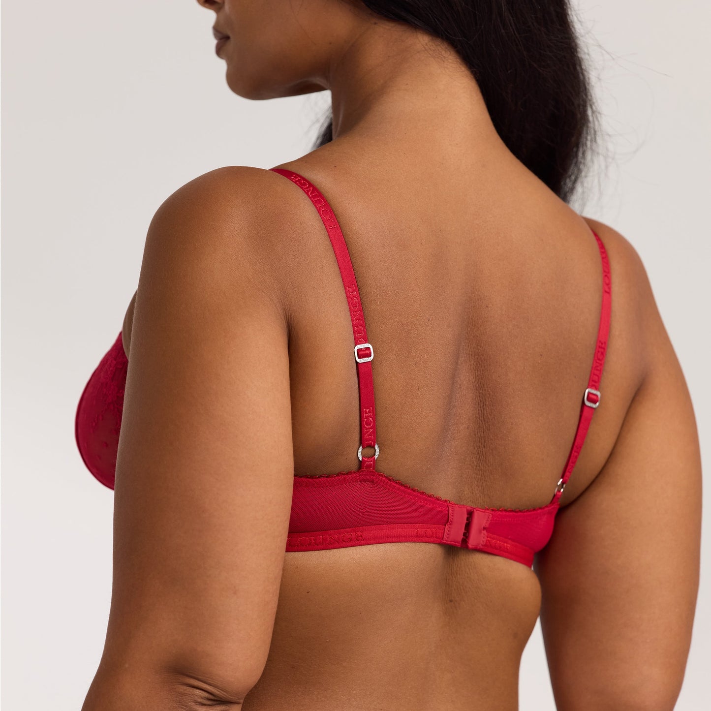 Flirt Balcony Bra  - Maroon