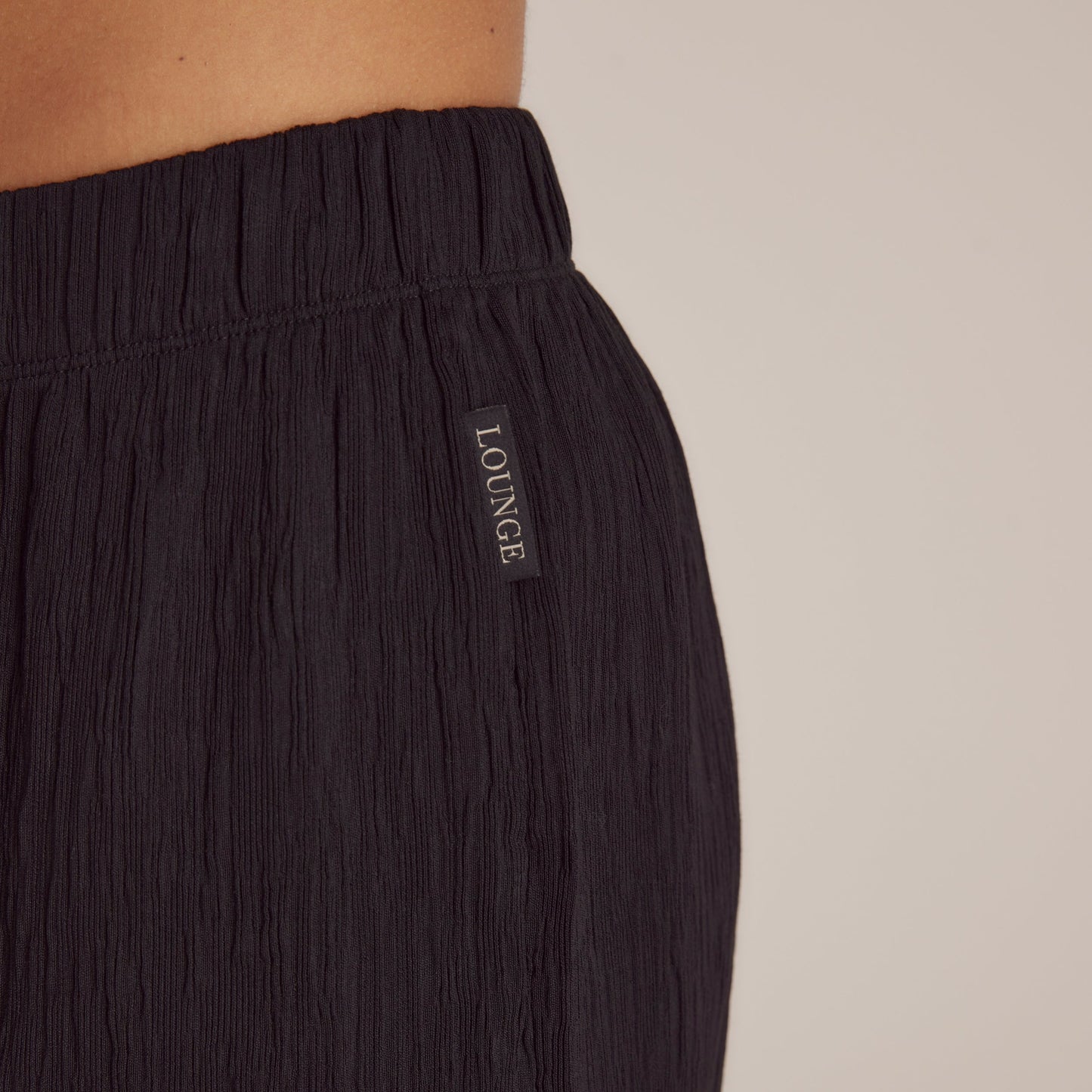 Crinkle Pajama Pants - Black