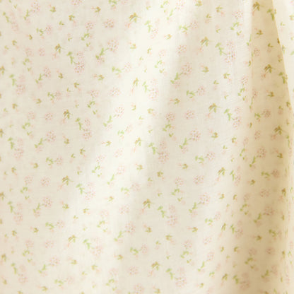 Wrap Detail Mini Dress - Cream Floral