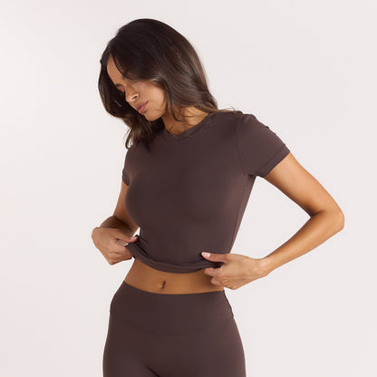 ContourSoft Short Sleeve T-Shirt - Dark Chocolate