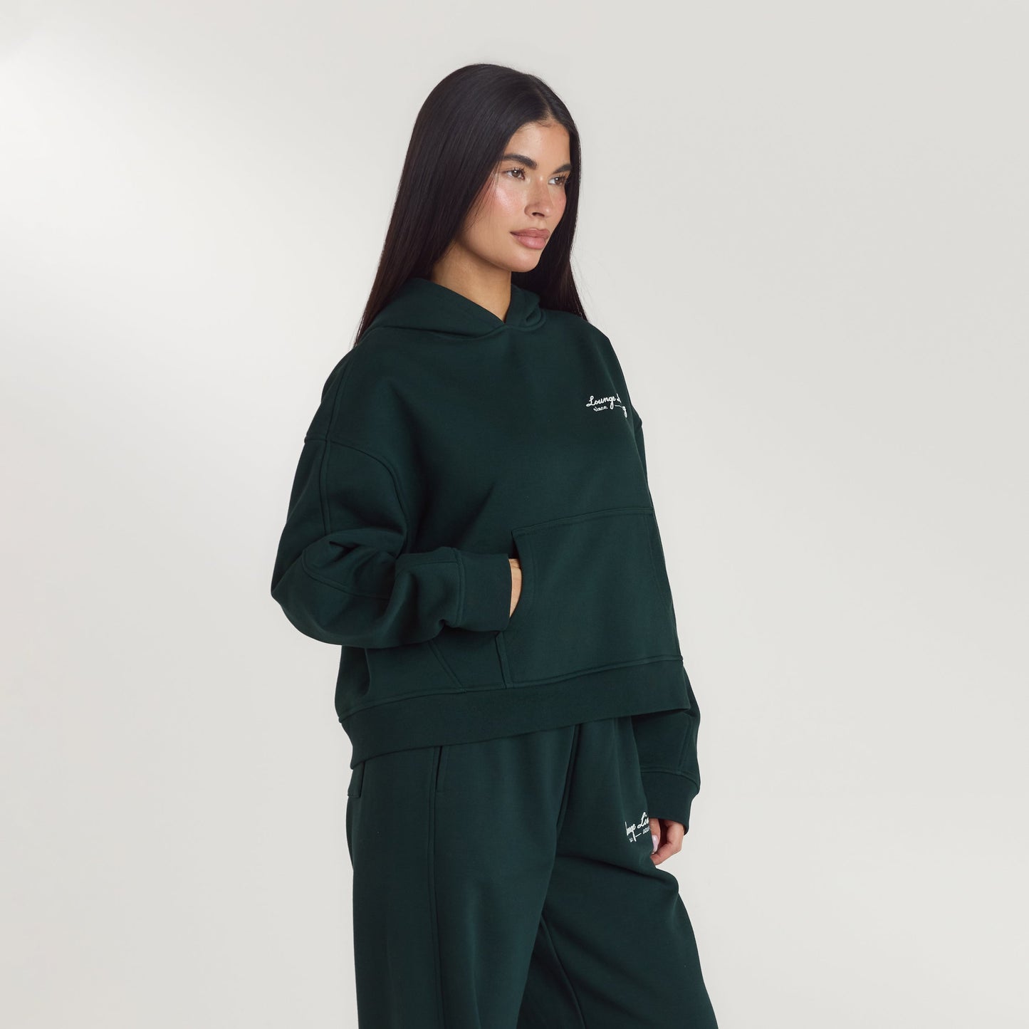 Lounge Living Hoodie - Forest Green