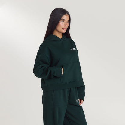 Lounge Living Hoodie - Forest Green