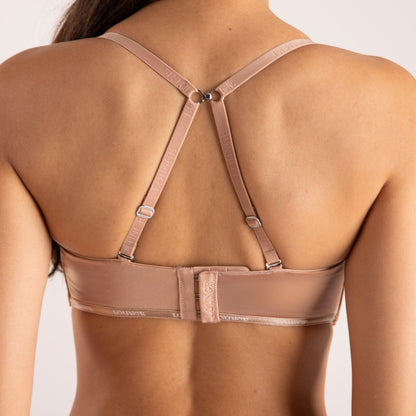 Luxury Strapless T-shirt Bra  - Honey