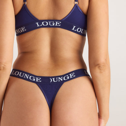 Bamboo Triangle Bra - Navy