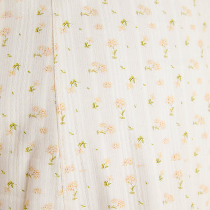 Corset Back Maxi Dress - Peach Floral