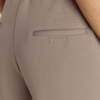 Neoprene Wide-Leg Joggers - Taupe