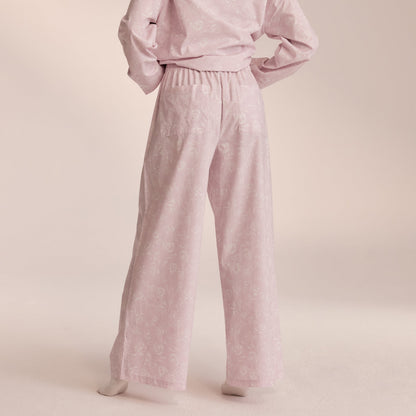 Cotton Pajama Pants - Lilac