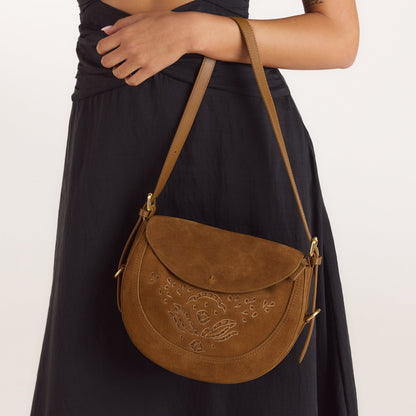 Talia Saddle Bag - Brown