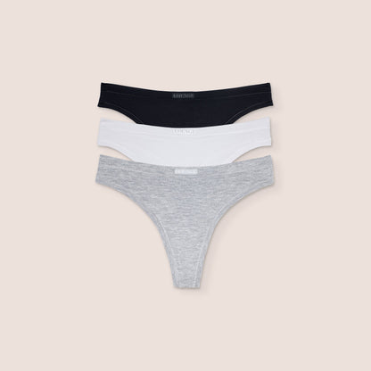 Bamboo Comfort Thongs (3-pack) - Multi