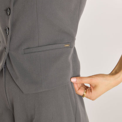 Tailored Waistcoat - Charcoal