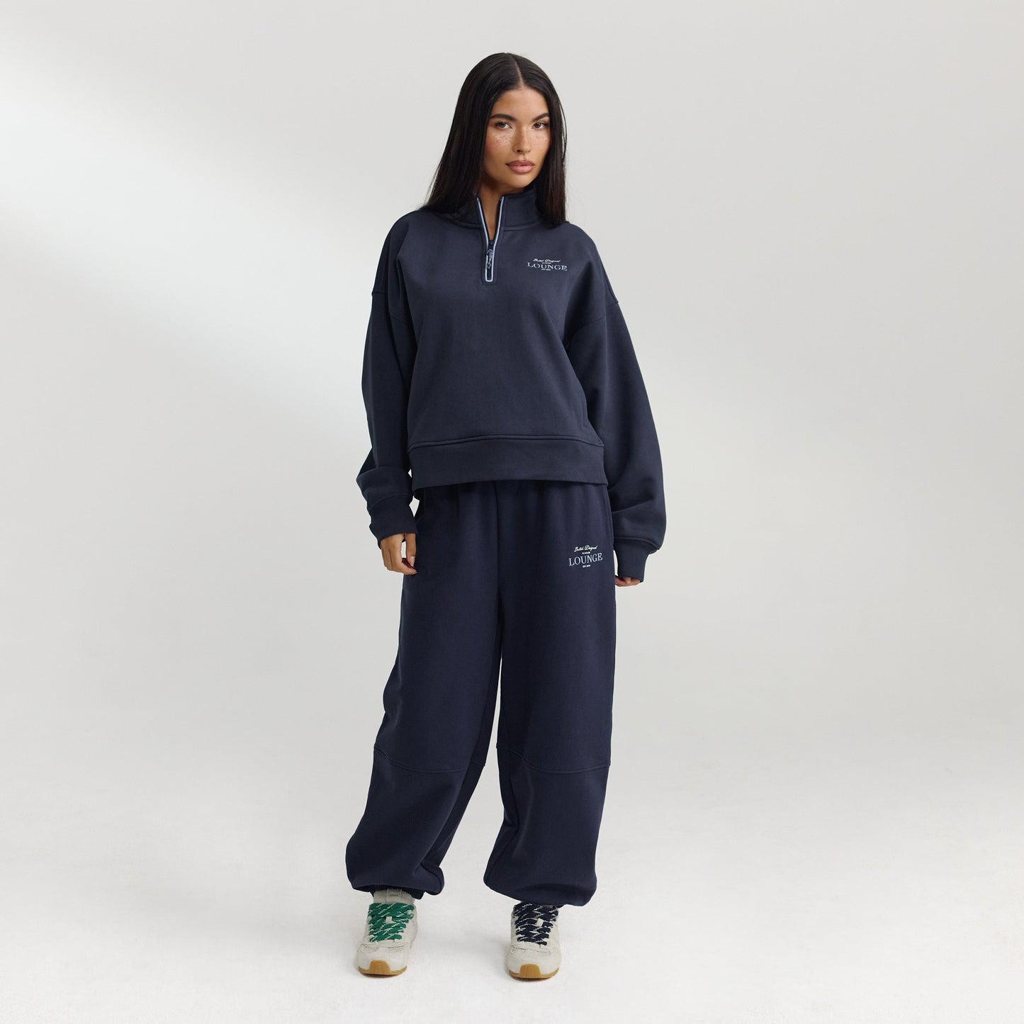 Quarter-Zip Sweater - Dark Blue
