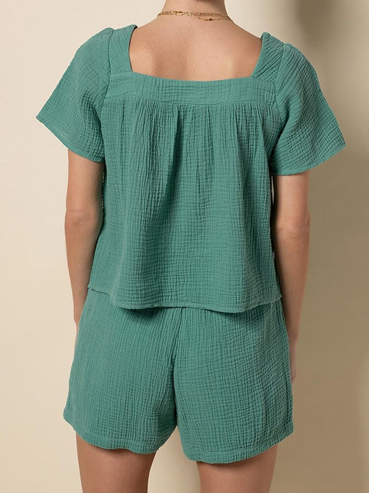 Green Pajamas For Women 2 Piece Sets