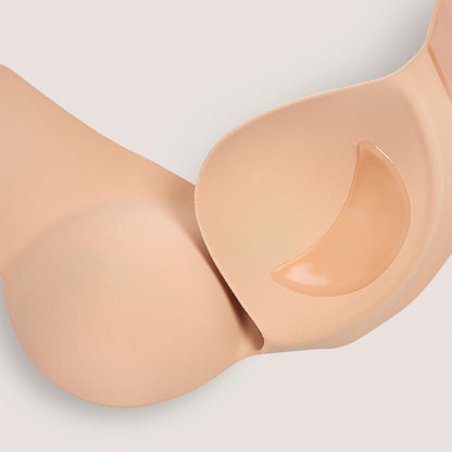 Stick-On Push-Up Bra - Sand